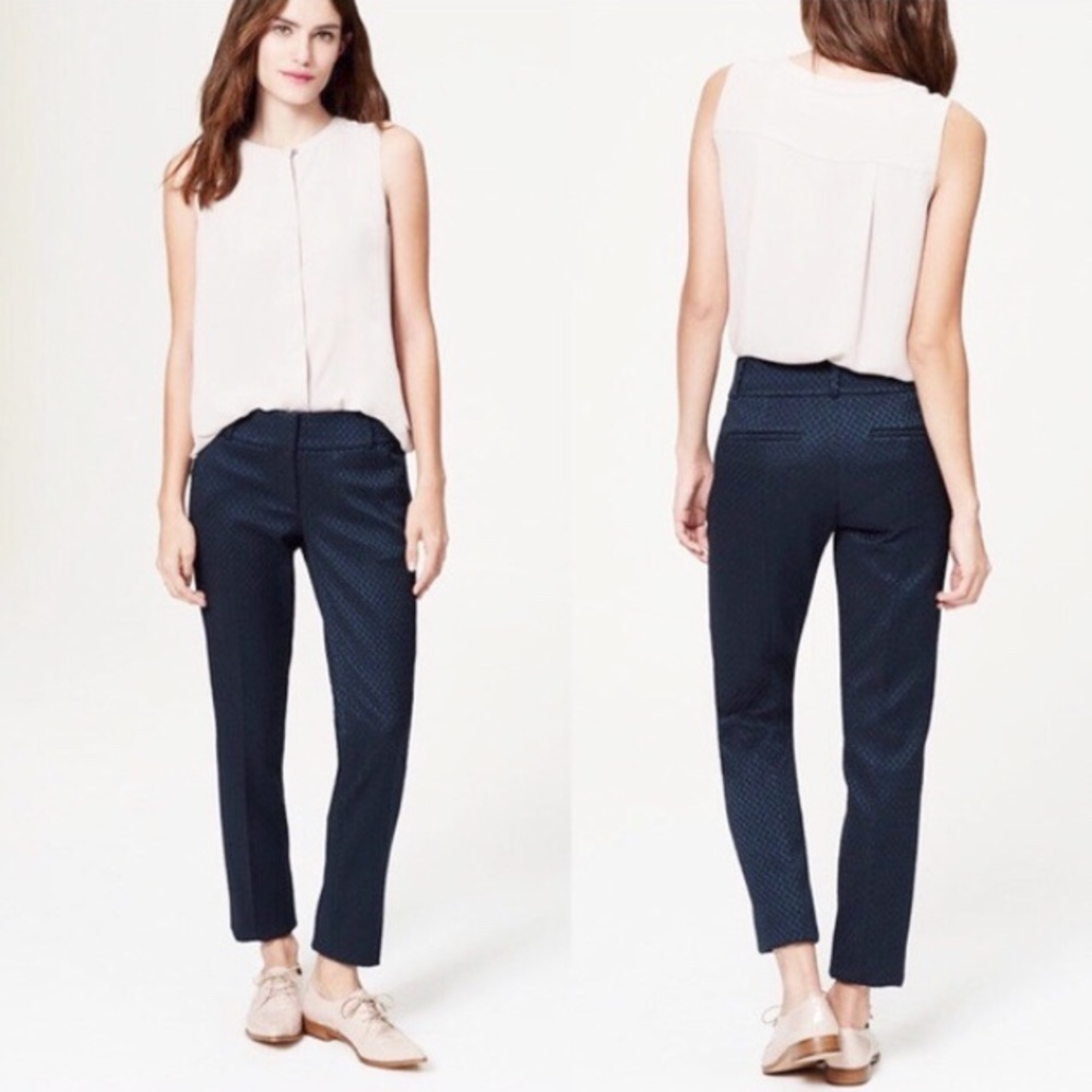 Loft // Diamond Jaquard Marisa Skinny
